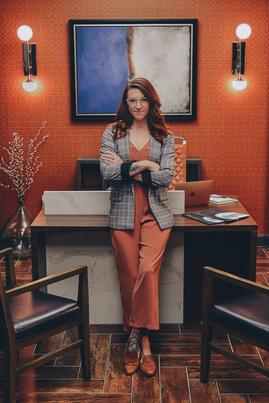 Editorial office portrait